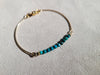 Flower turquoise bangle