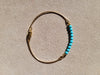 Flower turquoise bangle