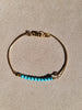 Flower turquoise bangle