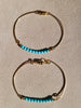 Flower turquoise bangle