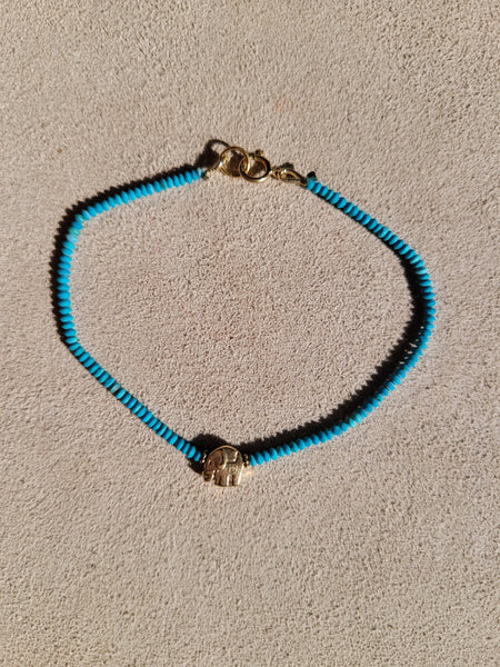 Sleeping beauty elephant bracelet