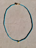 Sleeping beauty enamel heart Necklace