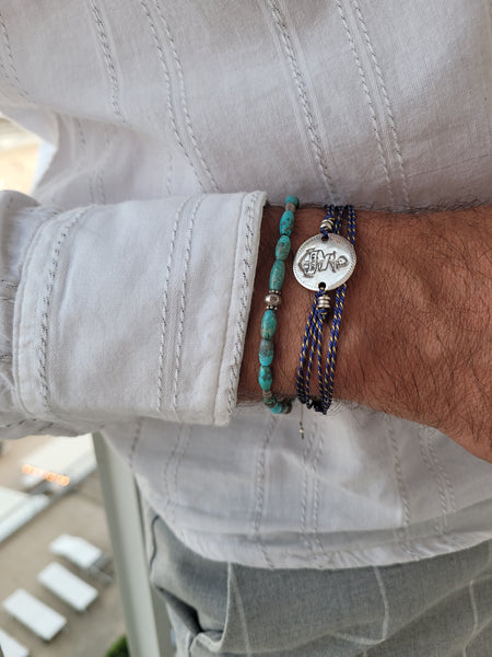 Oval turquoise bracelet