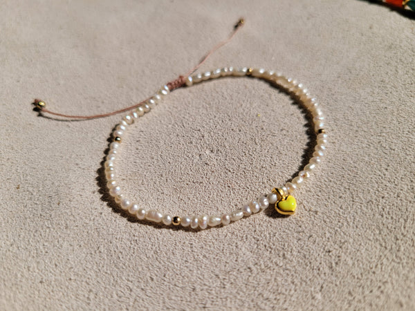 Heart Fresh water pearl bracelet