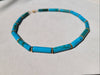 Turquoise large tubes necklace