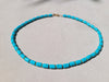 Turquoise short tubes necklace