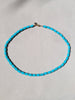 Turquoise short tubes necklace
