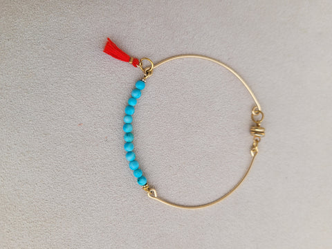 Turquoise pompom
