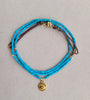 Convertible eye turquoise necklace wrap/nk