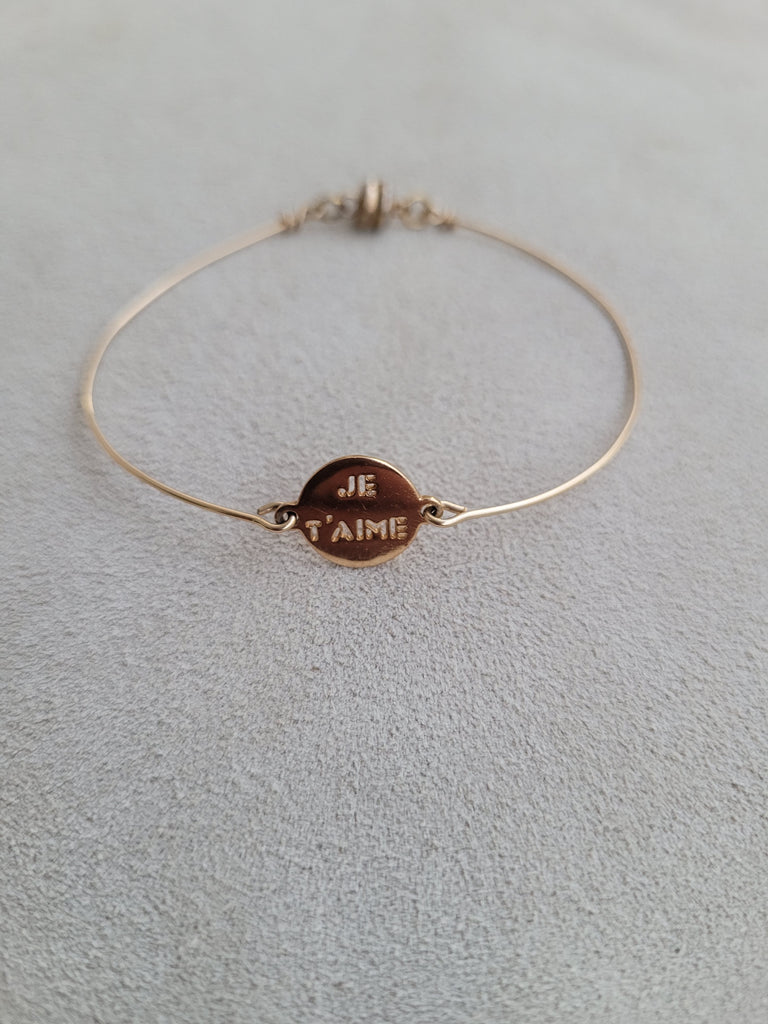 Message bangle bracelet