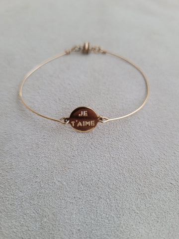 Message bangle bracelet