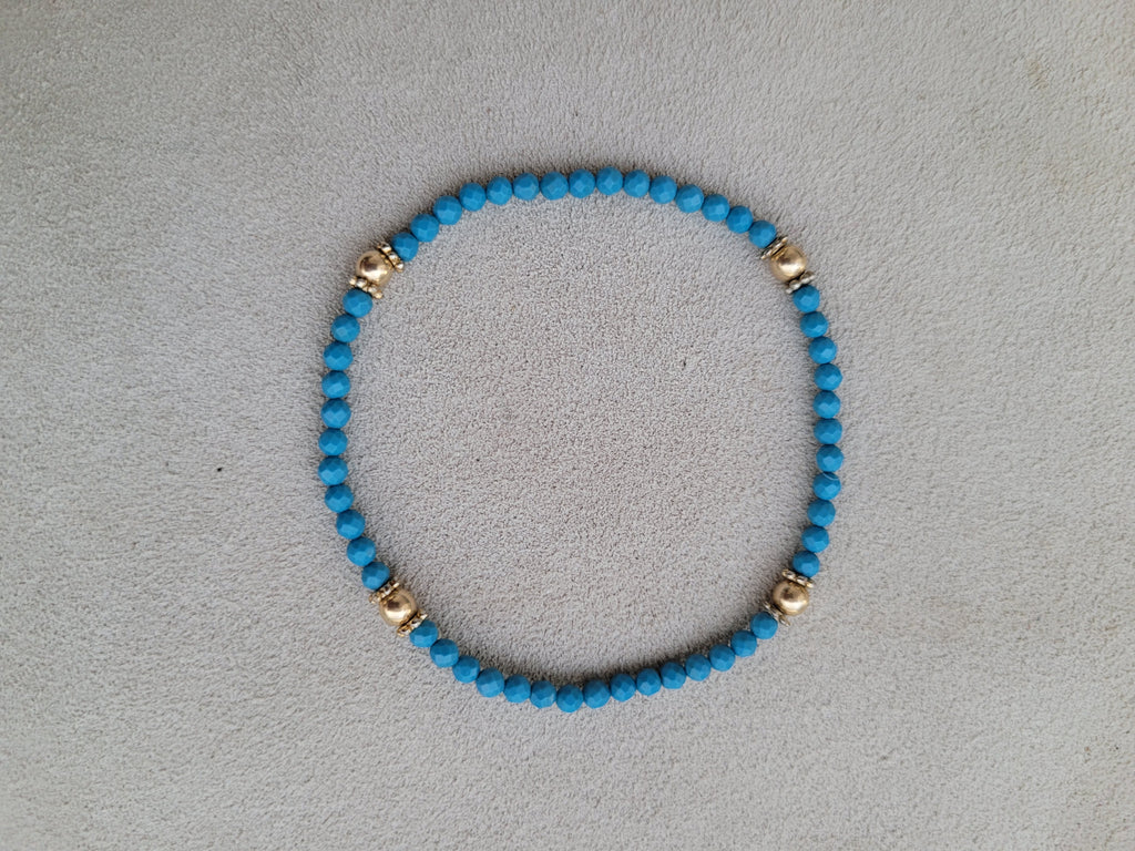 Flower turquoise elastic