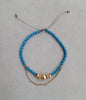 Flower turquoise macrame