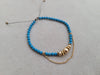Flower turquoise macrame