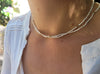 Mini pearl flower necklace